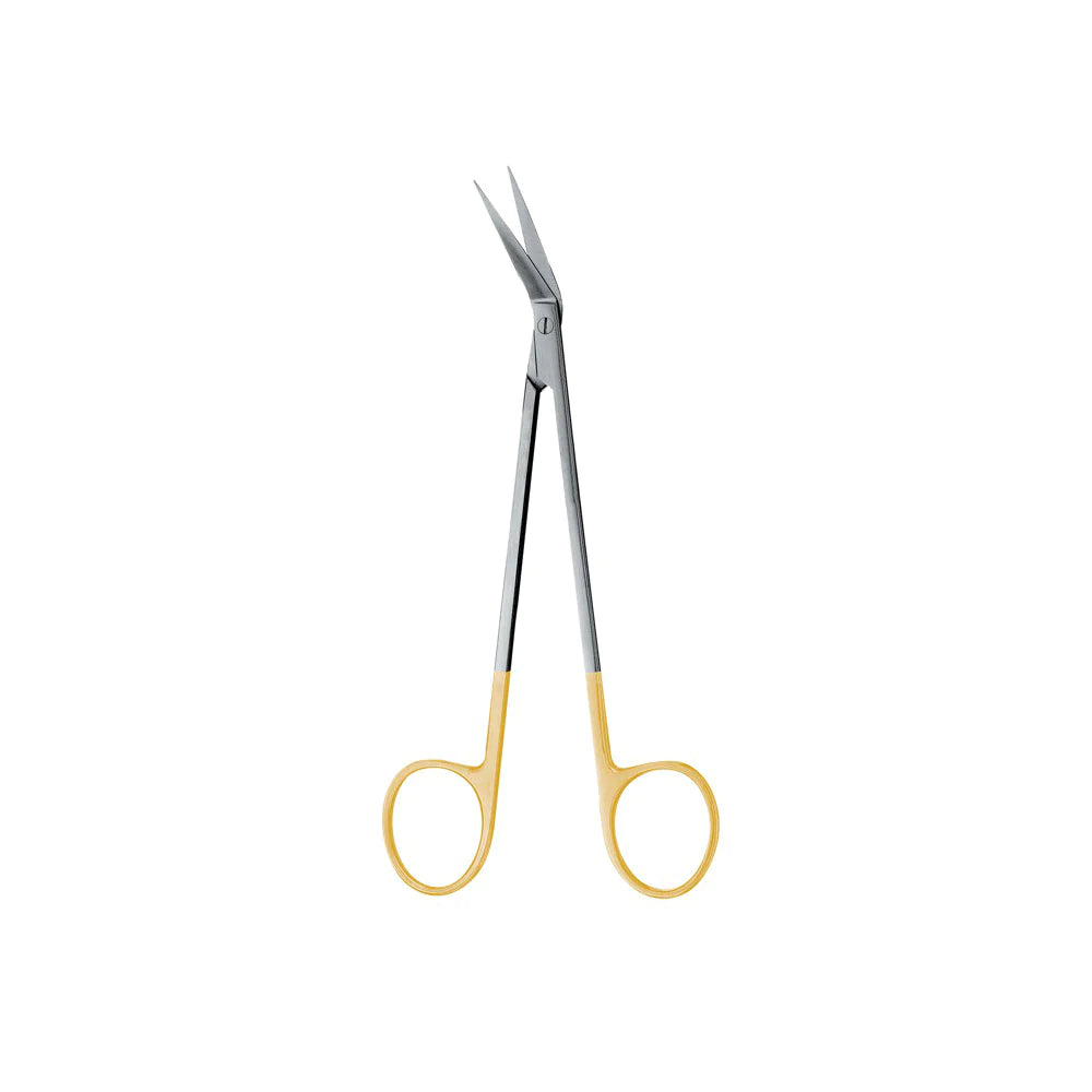 Locklin Scissor, Straight, 16.5CM, 1 Blade Serrated, Tungsten Carbide