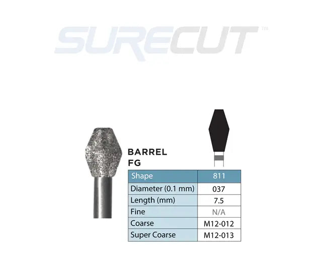 SureCut, Diamond Burs FG - 10/Pk
