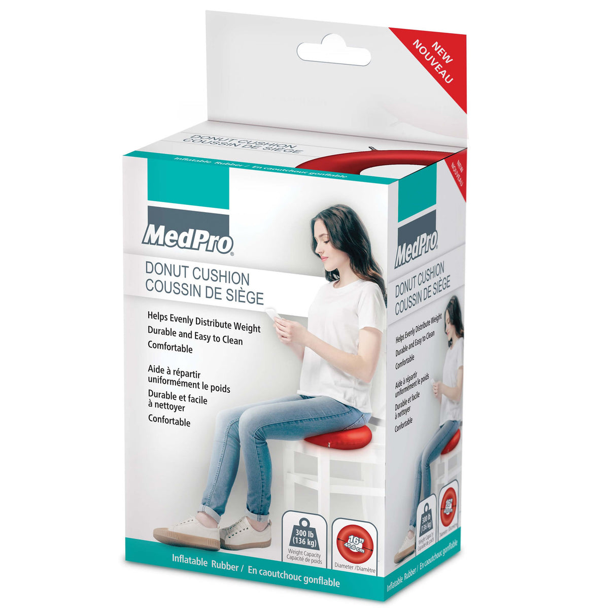 MedPro® Rubber Invalid Ring, Inflatable