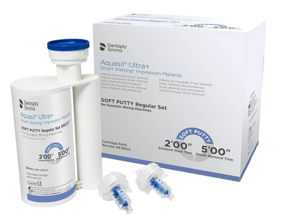 Aquasil® Ultra+ Soft Putty DECA™ Cartridge Refill – Regular Set, 380 ml