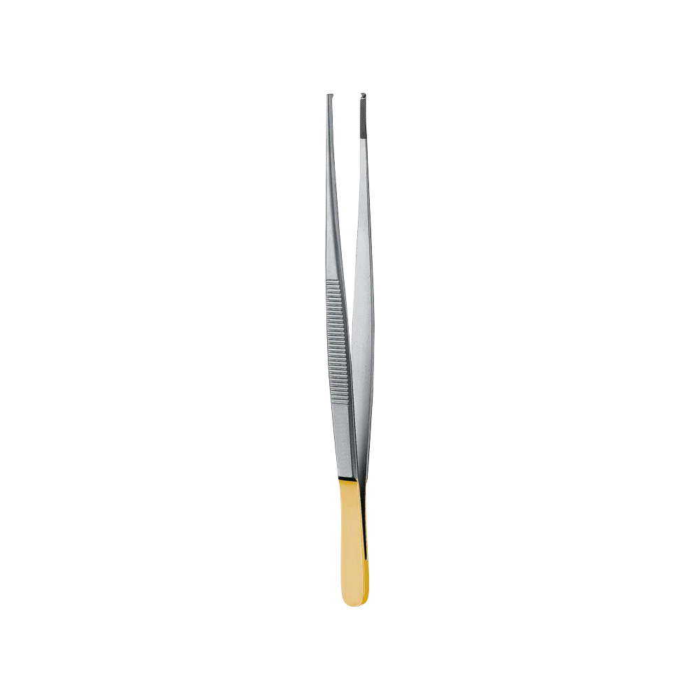 Standard Dressing Forcep, Serrated, Tungsten Carbide, 14.5CM