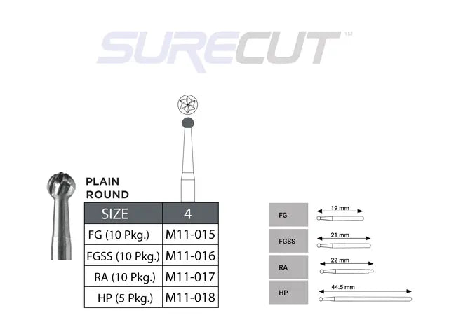 SureCut Carbide Burs