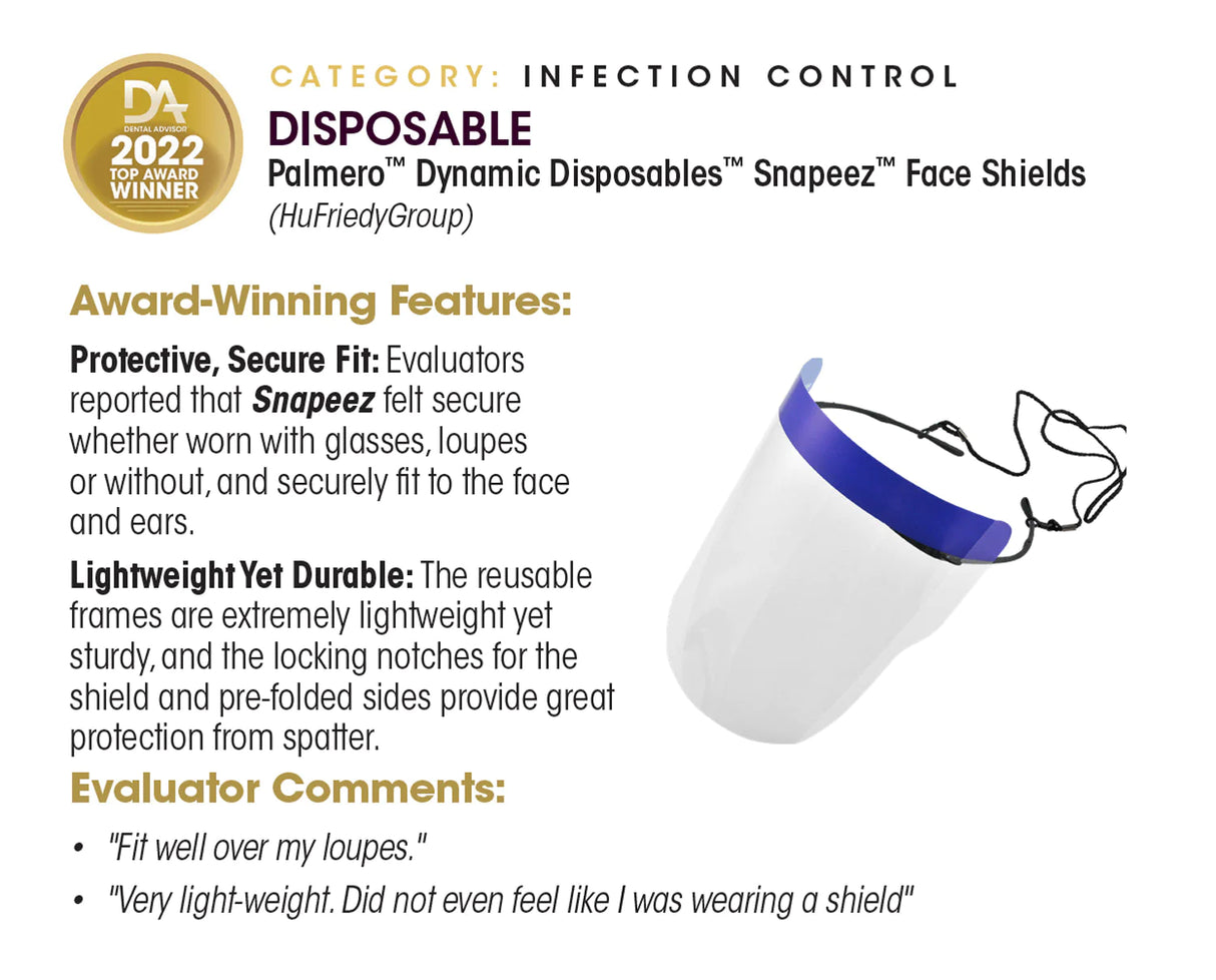 Dynamic Disposables® Snapeez™ Full Face Shields
