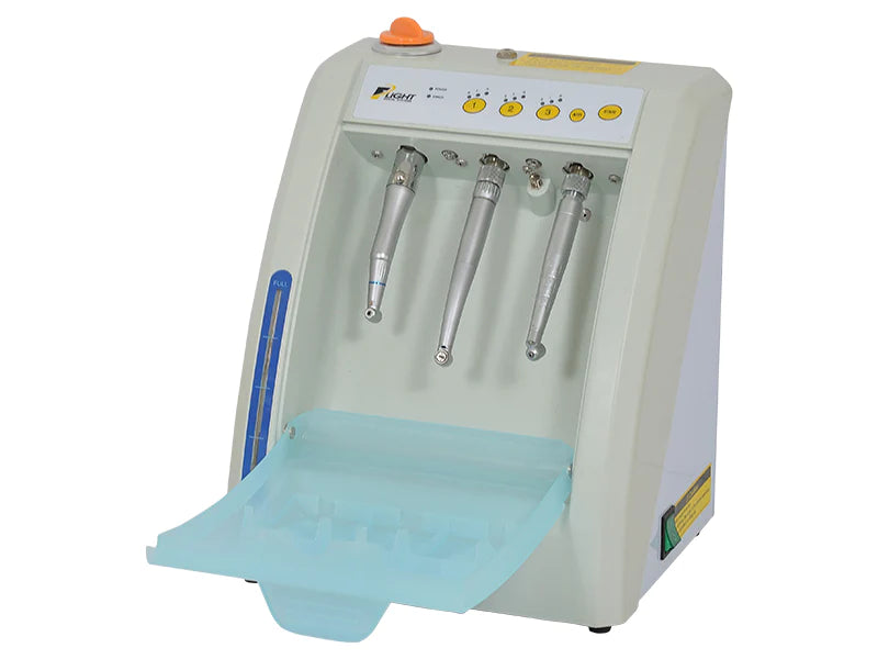Flight Automatic Handpiece Maintenance System with 2 - Low Speed Attachments + 1 - 4 hole high speed Attachment