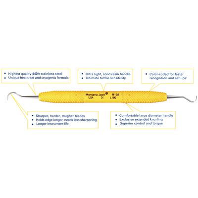 Sickle Scalers – Montana Jack, Standard Handle, Double End