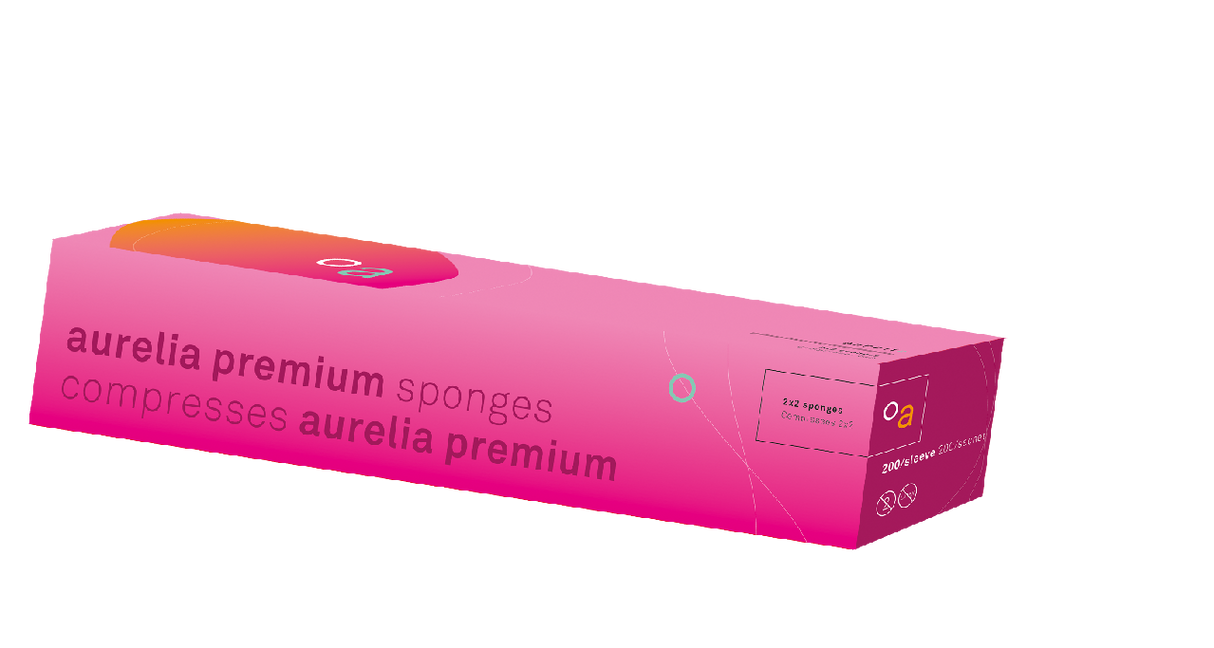Aurelia 4-Ply Dental Gauze Sponges β Non-Woven, Lint-Free, 5000/Case