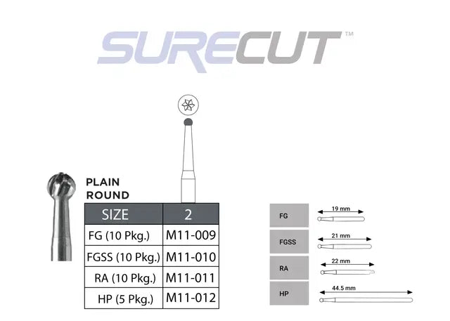 SureCut Carbide Burs
