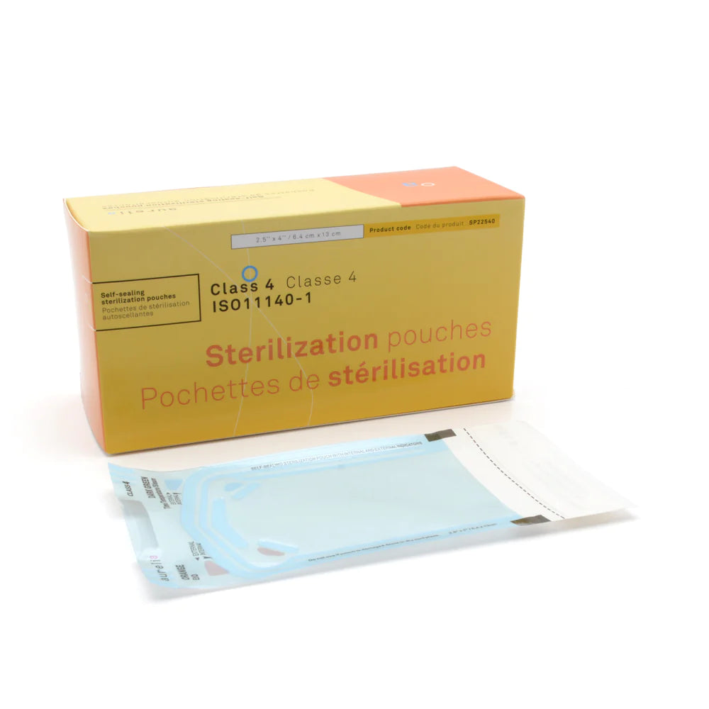 Self-Sealing Sterilization Pouches, Class 4 200/Box