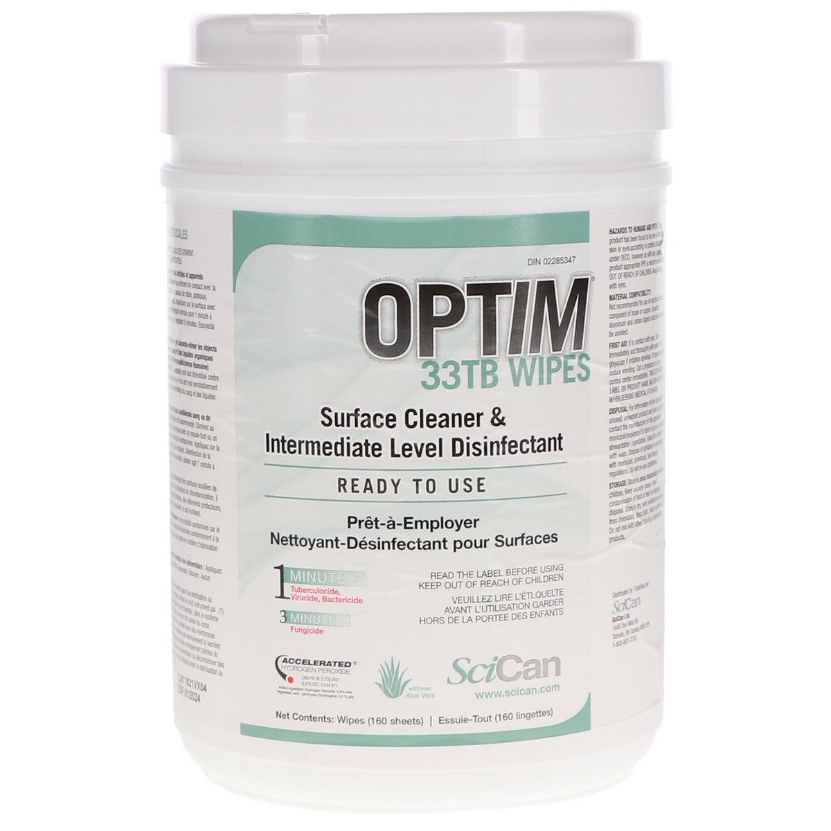 Optim 33 TB Wipes