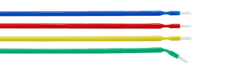 Benda® Brush Disposable Applicator – Mini, Assorted Colors with White Bristles, 144/Pkg