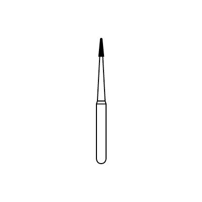 Solo Diamond™ Single-Use Diamond Burs – FG, Fine, Red, Cone Point End, 25/Pkg
