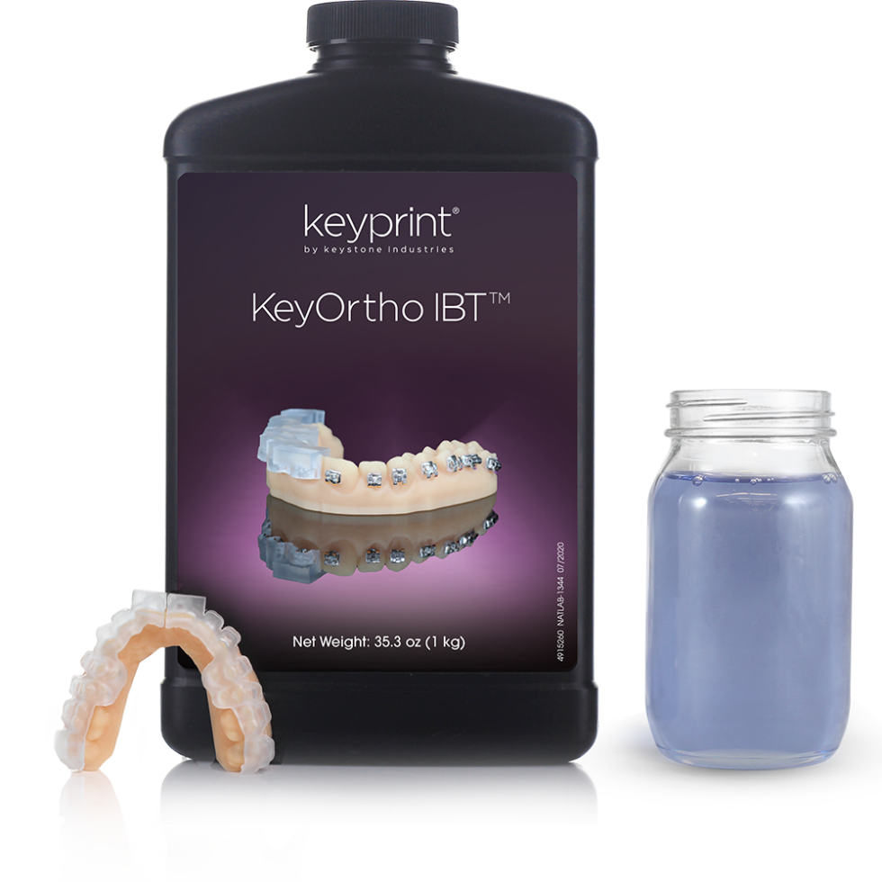 KeyOrtho IBT 3D Resin Material, 1 kg Bottle
