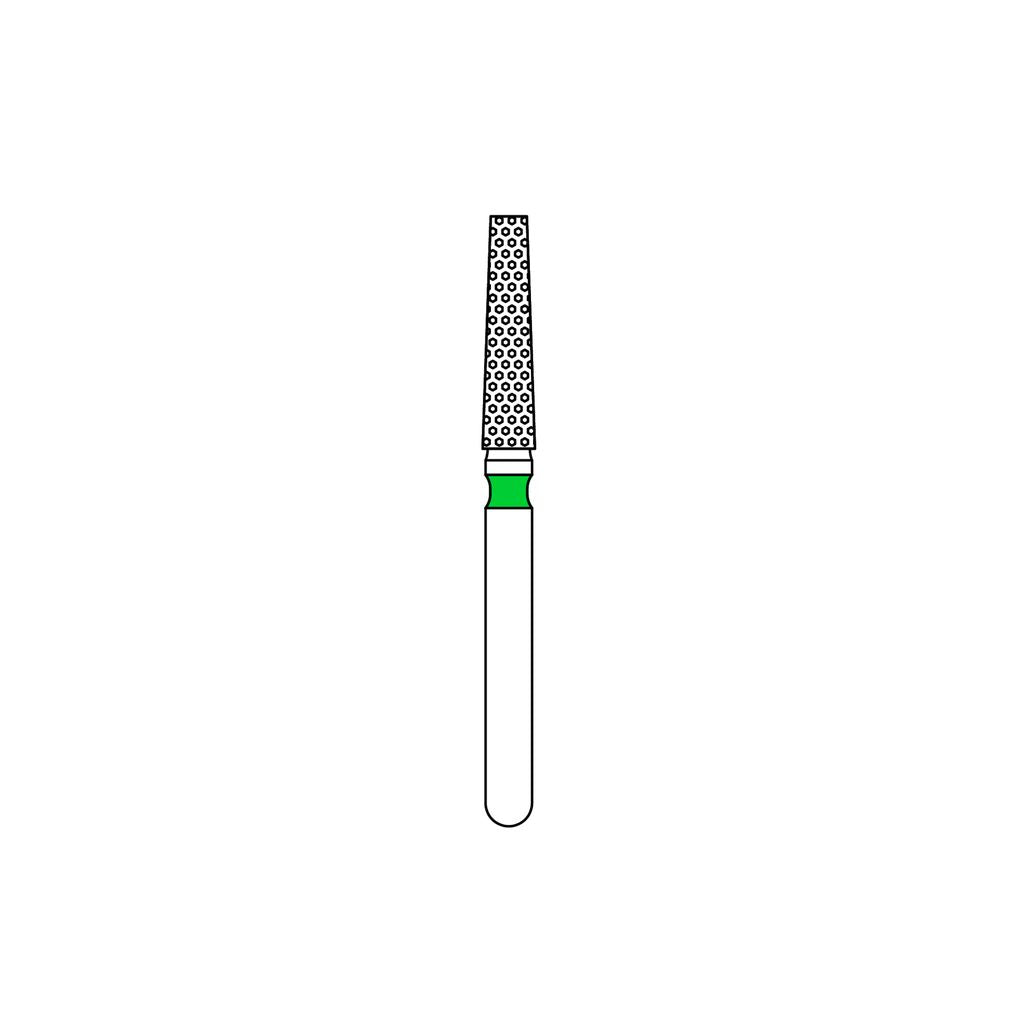 Priva Rotary Diamond Burs - Flat End Taper - 5/Pk