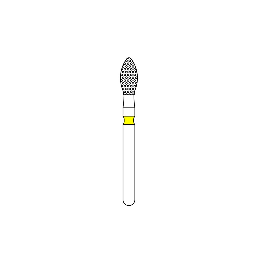 Priva Rotary Diamond Burs - Football - 5/Pk