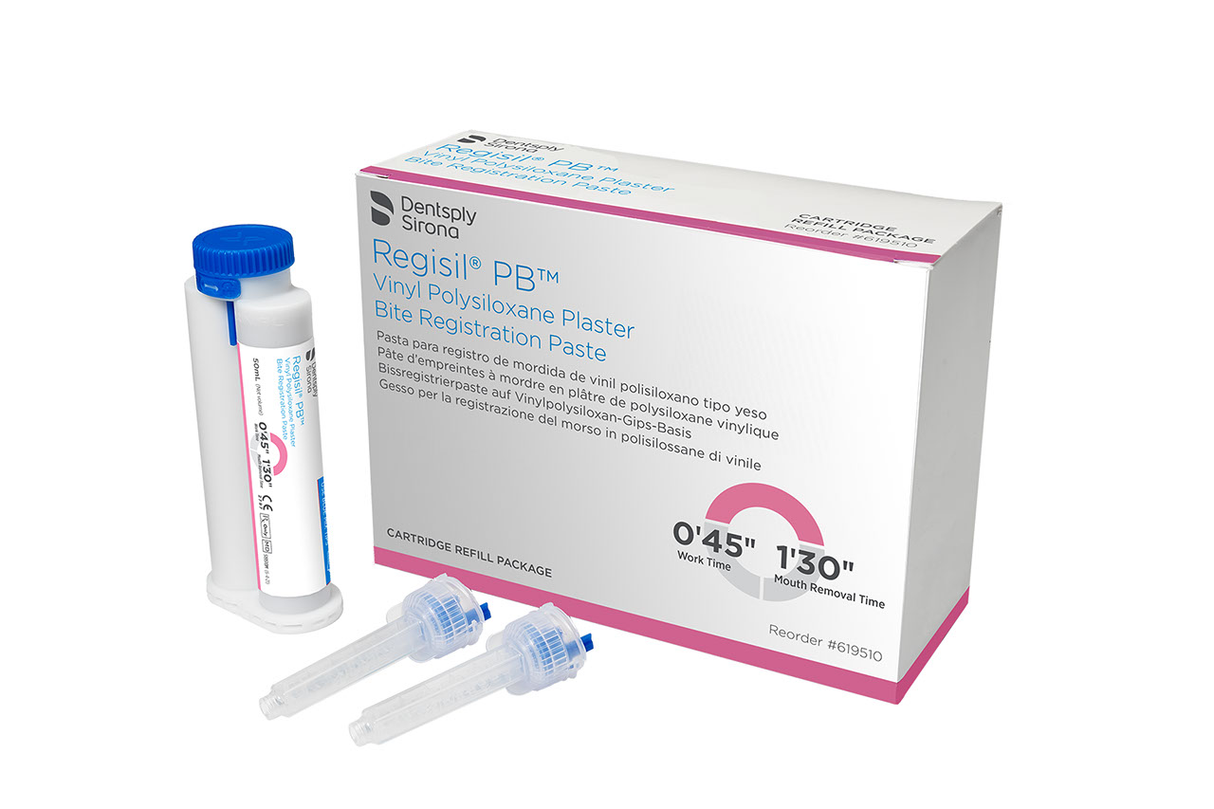 Regisil® PB™ Vinyl Polysiloxane Plaster Bite Registration Material – 50 ml Cartridges, 4/Pkg