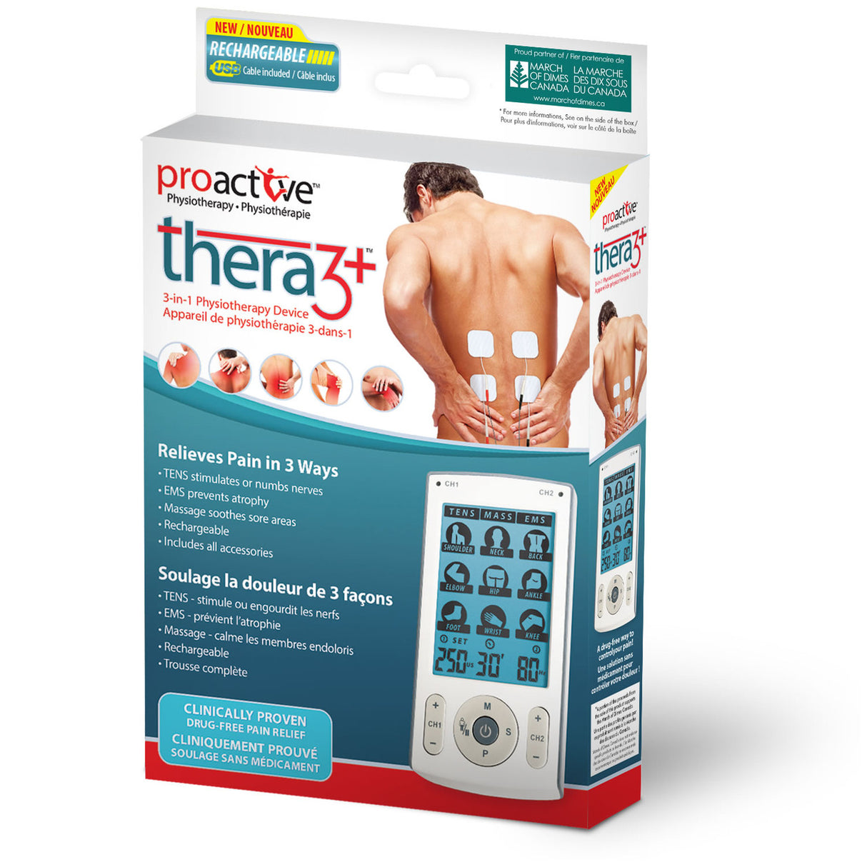 ProActive™ Thera3™ 3-in-1 Physiotherapy Device