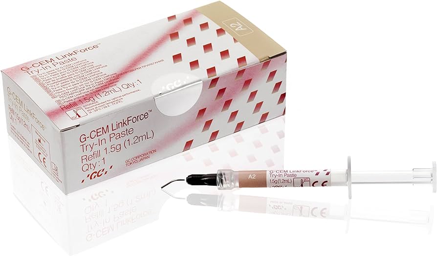 G-CEM LinkForce Adhesive Resin Cement – Try-In Paste, 1.5 g Syringe Refills
