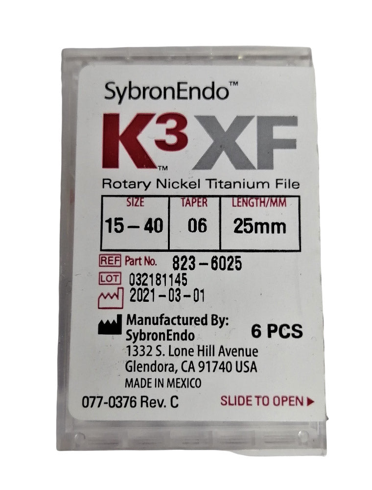 K3™ XF NiTi Files, Assorted Sizes