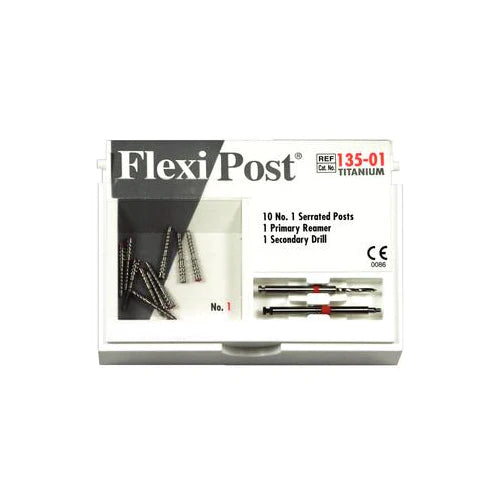 Flexi-Post® Prefabricated Split Shank Post, Titanium Refills