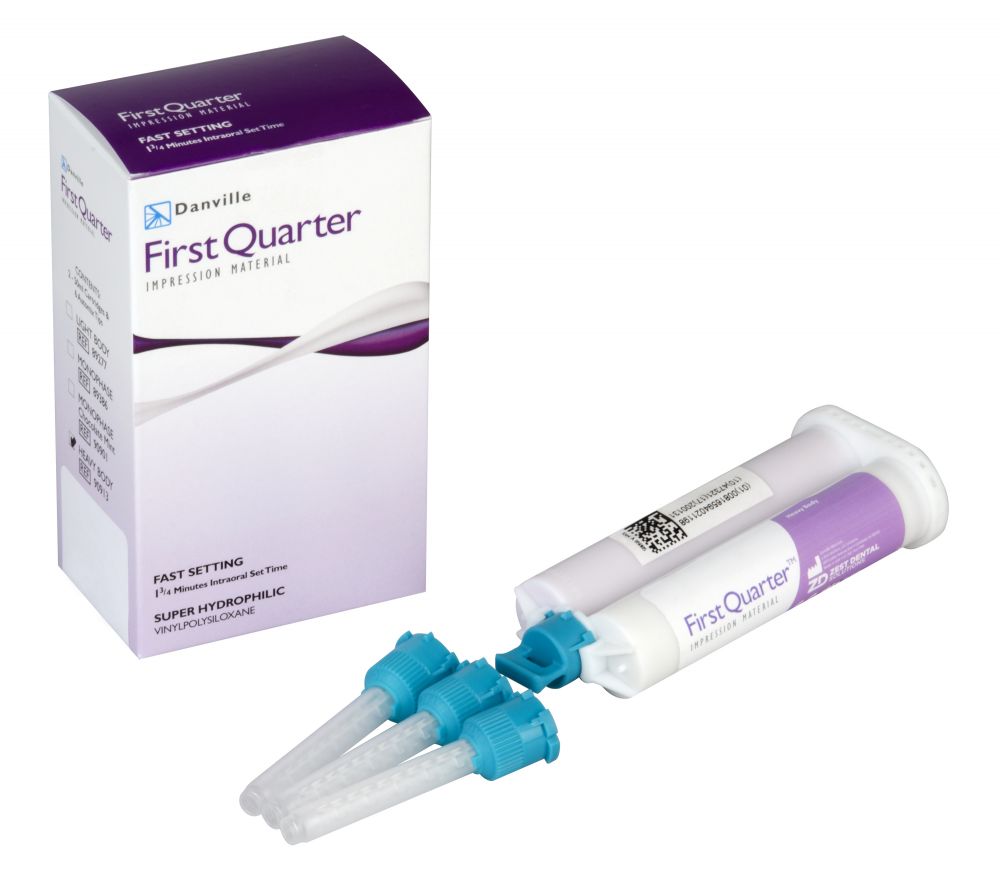 First Quarter™ Fast Set VPS Impression Material Cartridge Refill – 50 ml, 4/Pkg