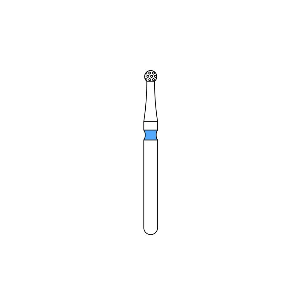 Priva Rotary Diamond Burs - Round - 5/Pk