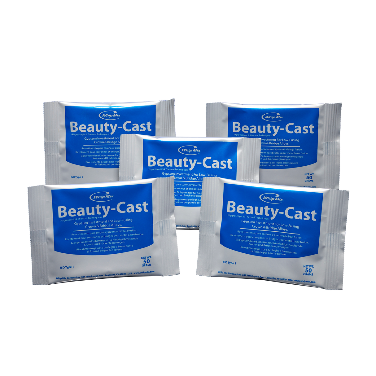 Beauty-Cast Preweighed Packets