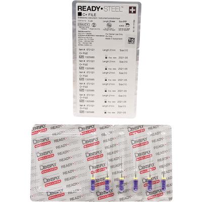 C+ Files – Stainless Steel, Sterile, 6/Pkg -10 - 21mm (Purple) | EXP - 01/2026