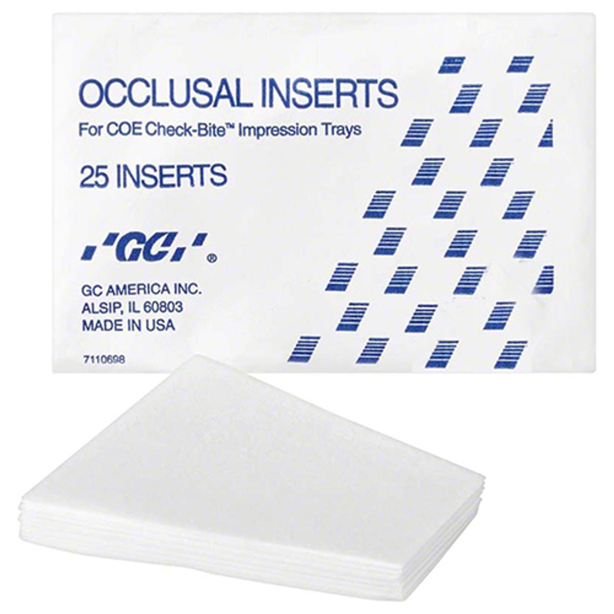Occlusal Inserts, 25/Pkg