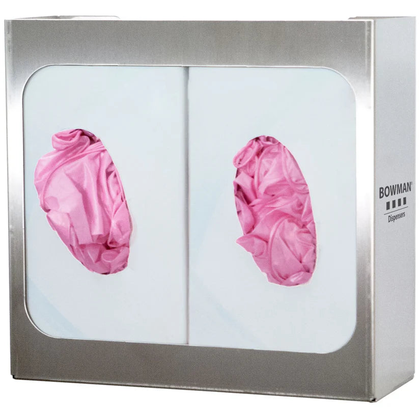 Glove Box Dispenser Double, Stainless Steel