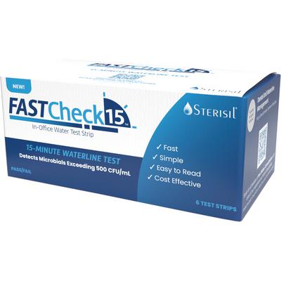 Sterisil FastCheck15 In-Office Water Test Strip Kits – 6 Kits