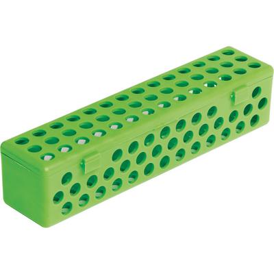 Steri Containers – Standard, 8-1/8" x 1-7/8" x 1-7/8" - Vibrant Green - Open Pack