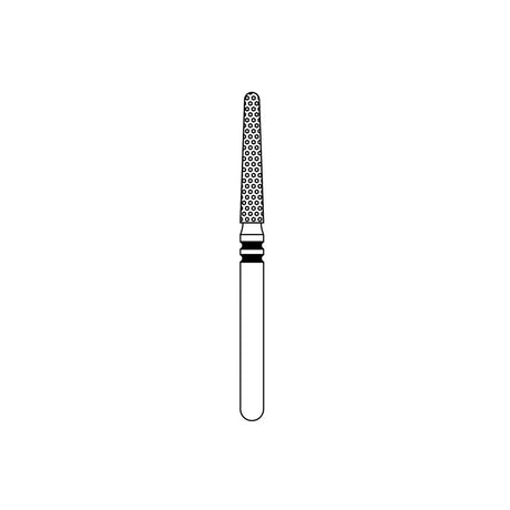 Two StriperĀ® EURO Diamond Burs 5/Pk - Round-End Taper