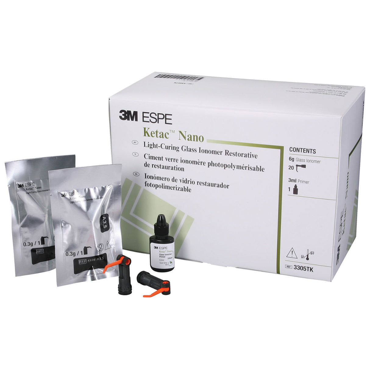 Ketac™ Nano Light-Curing Glass Ionomer Restorative Quick Mix Capsule Trial Kit