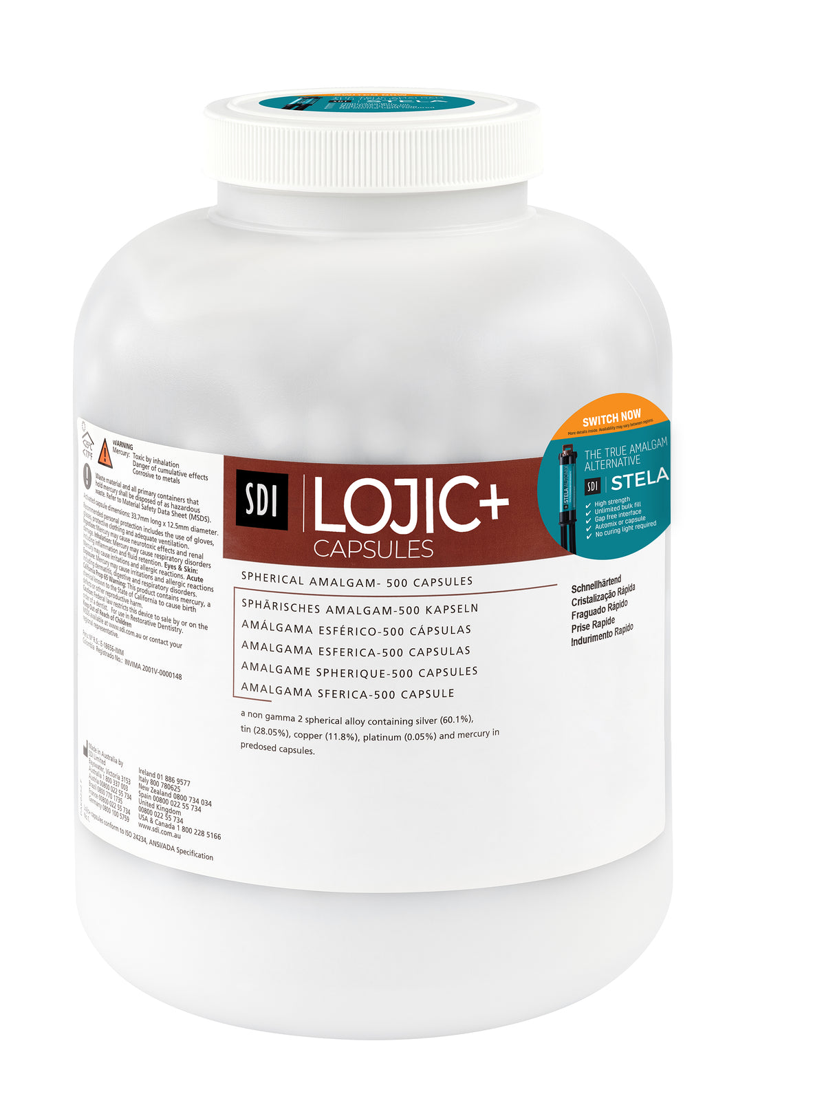 Lojic+ Caps Spherical Alloy