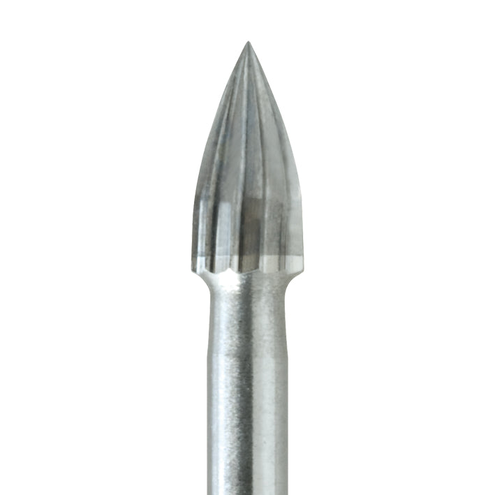 Trimming and Finishing Tungsten Carbide Burs – FG, 8-12 Blade, 5/Pkg