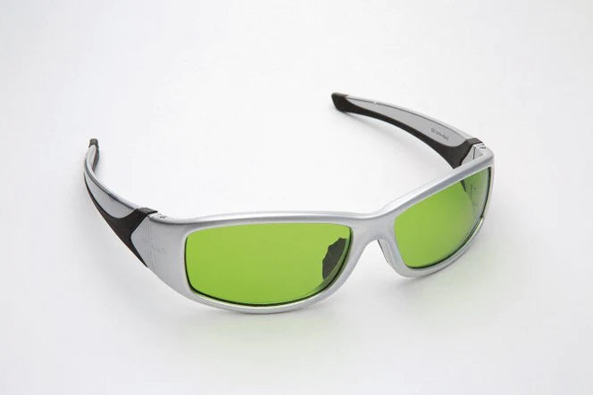 ProVision® Diode Alexandrite Design Laser Eyewear Silver/Black Frames with Green Lens