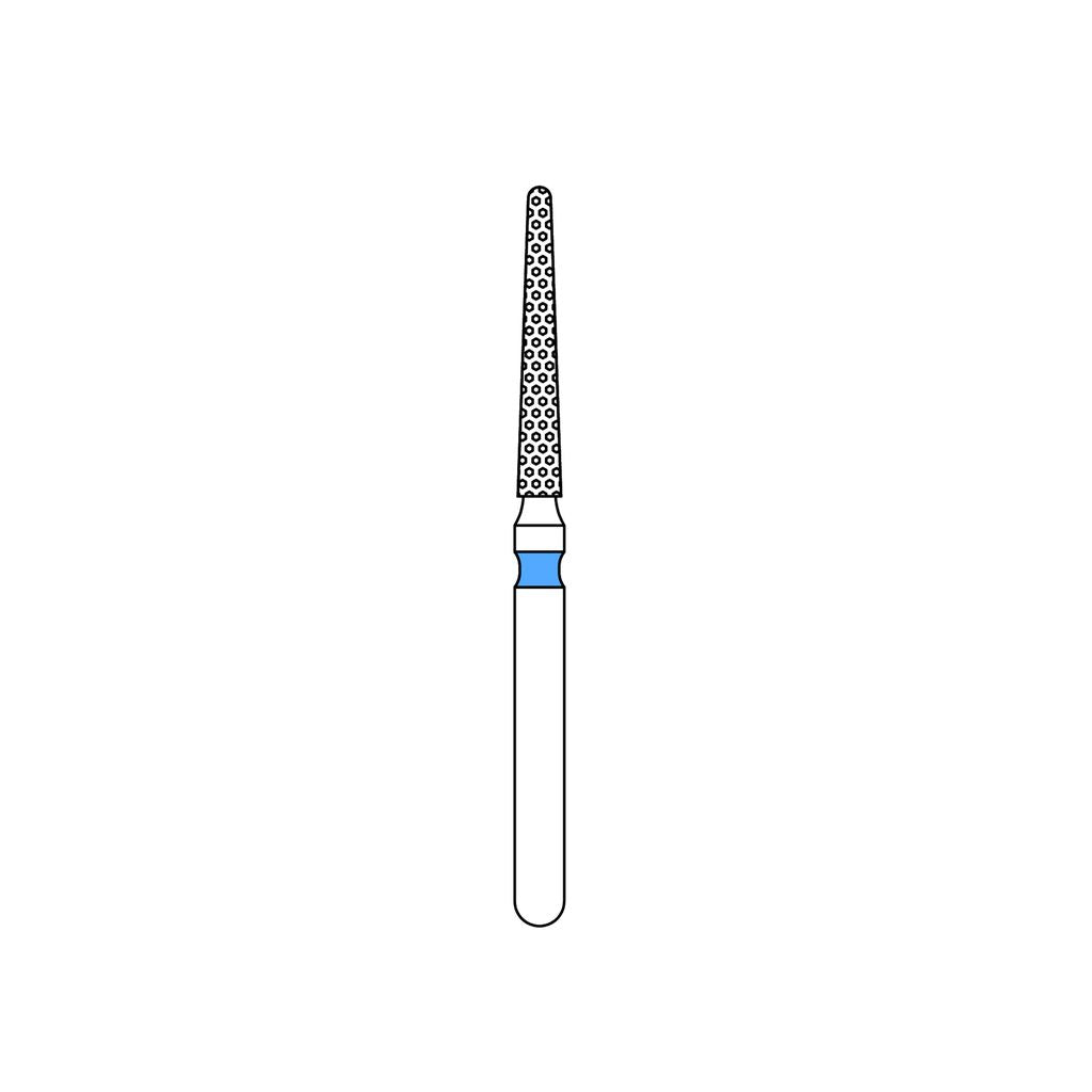 Priva Rotary Diamond Burs - Round End Taper - 5/Pk
