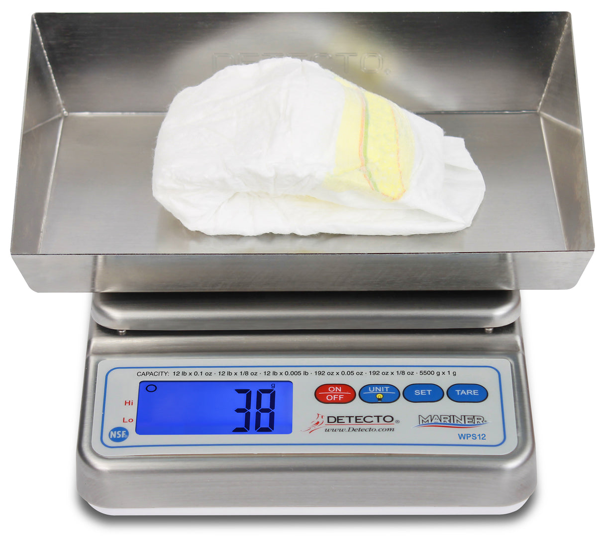 Wet Diaper Scale, W7.5" X L9.75"