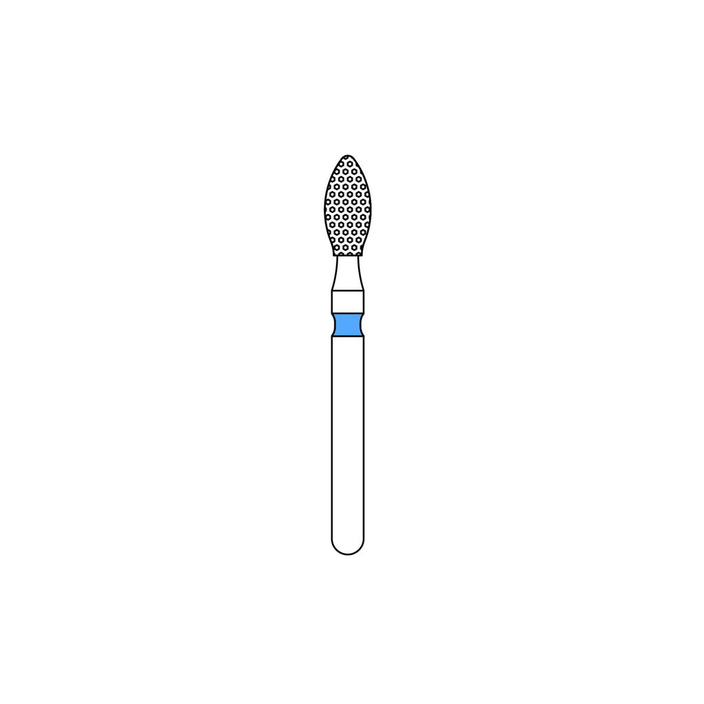 Priva Rotary Diamond Burs - Football - 5/Pk