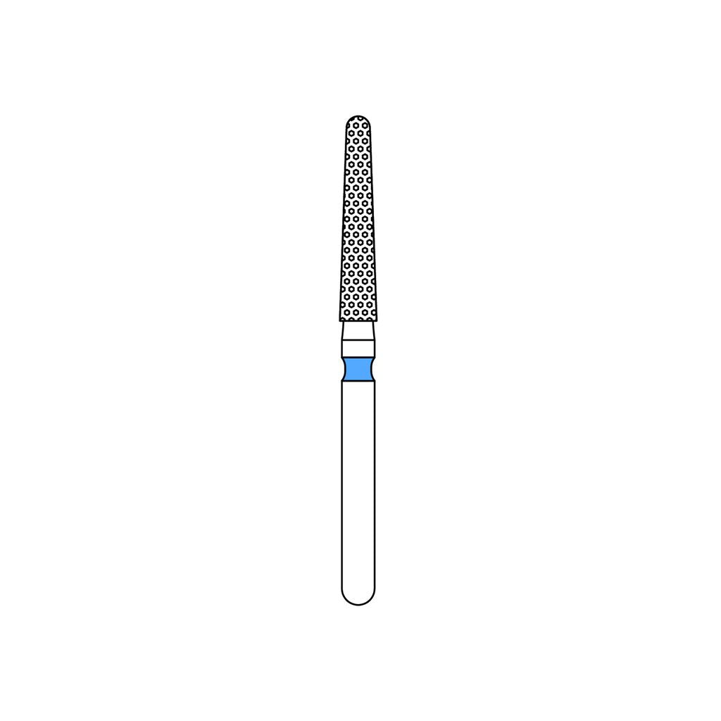Priva Rotary Diamond Burs - Round End Taper - 5/Pk