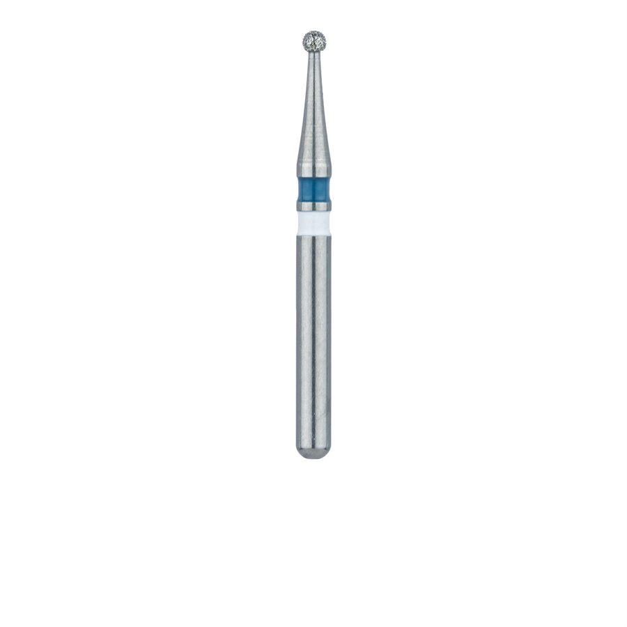 Diamond Burs for Zirconium Oxide – FG, Medium Grit, Blue, Round, # 801, 5/Pkg