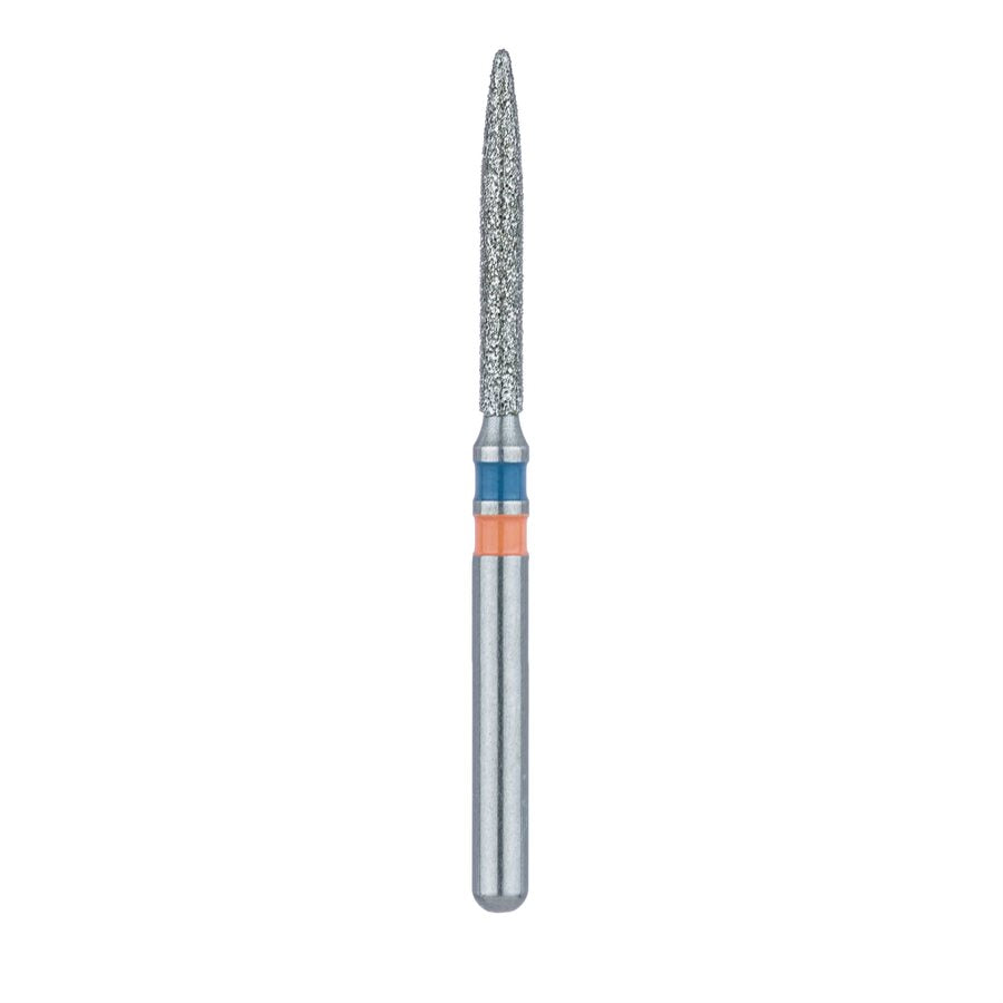Diamond Burs for Zirconium Oxide – FG, Flame, 1.2 mm Head Diameter, 5/Pkg