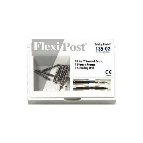 Flexi-Post® Prefabricated Split Shank Post, Titanium Refills