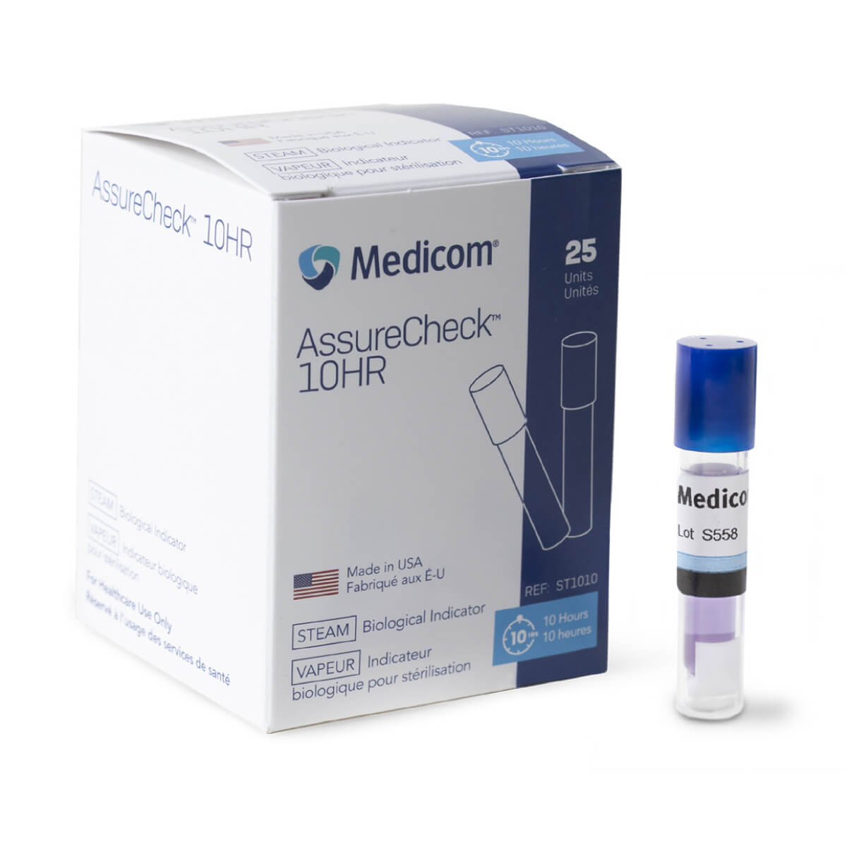 AssureCheck™ 10HR Biological Indicator - 25/Box
