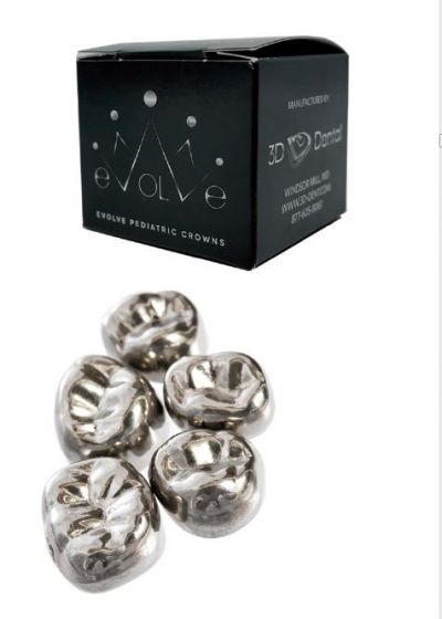 Evolve Pediatric Stainless Steel Crowns - Anterior Crowns 5/pk