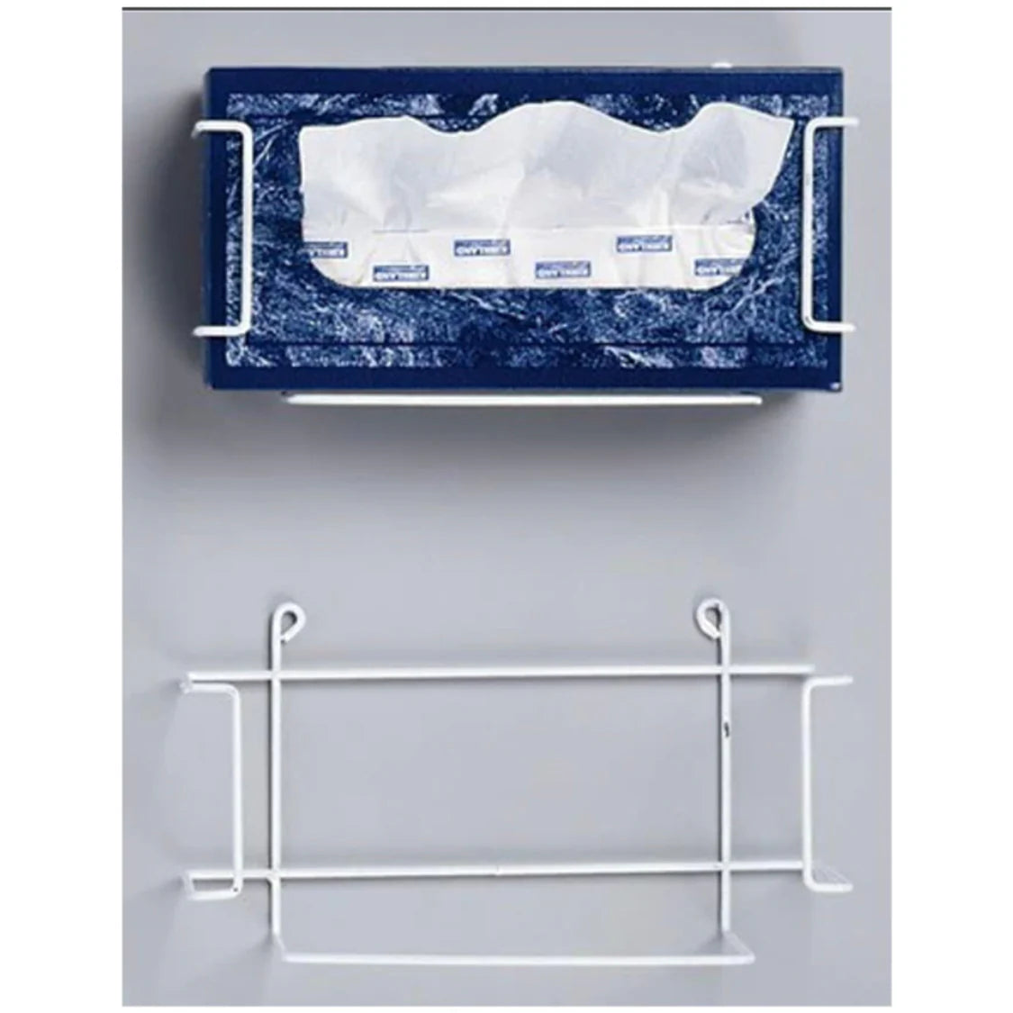 Hold-It Tissue Box Holder - Rectangular tissue box holder | 9 ¾” x 2 ½” x 4 ¼” | Open Box
