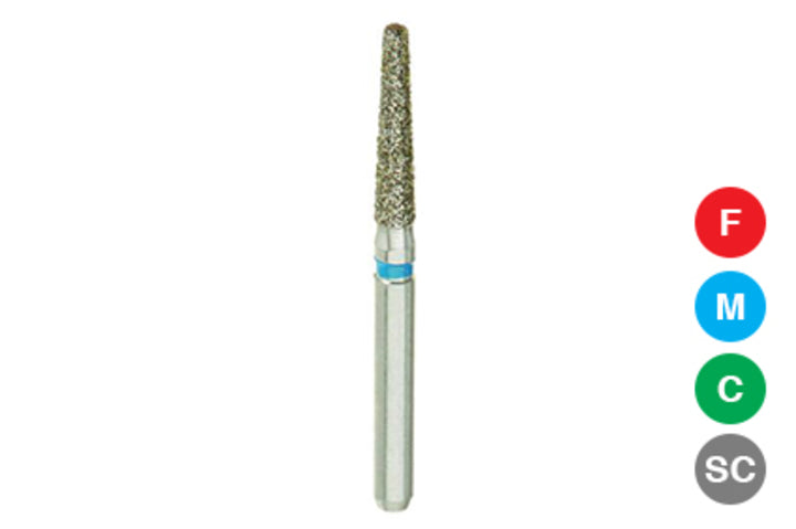 Beyes Diamond Burs Round End Taper - 10/pk