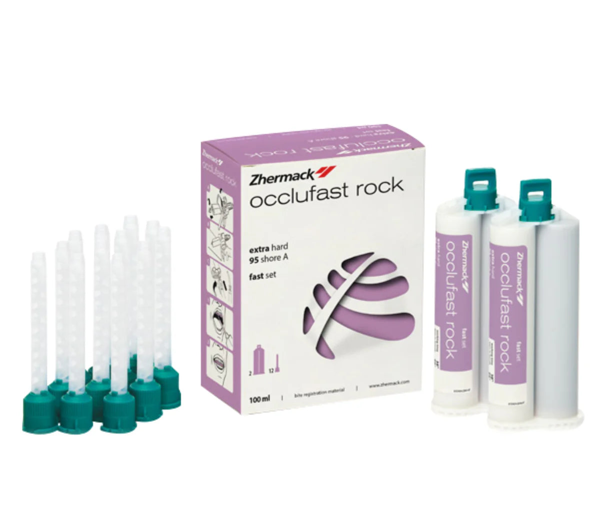 Occlufast® Rock Bite Registration – 50 ml Cartridges with Tips, 2/Pkg