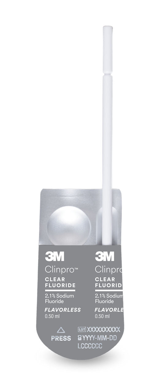 3M™ Clinpro™ Clear Fluoride Treatment – 0.5 ml Unit Dose, 100/Pkg