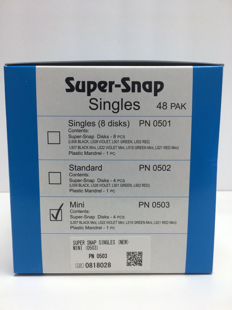 Super-Snap® Buff Disk – Mini Disks, 48/Pkg